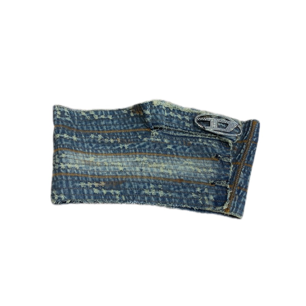 De-Tary Denim Strapless Tube Top DIESEL Women's Size M/L